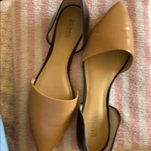 Pointed toe flats- worn